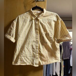 ZARA Yellow Striped women’s Shirt